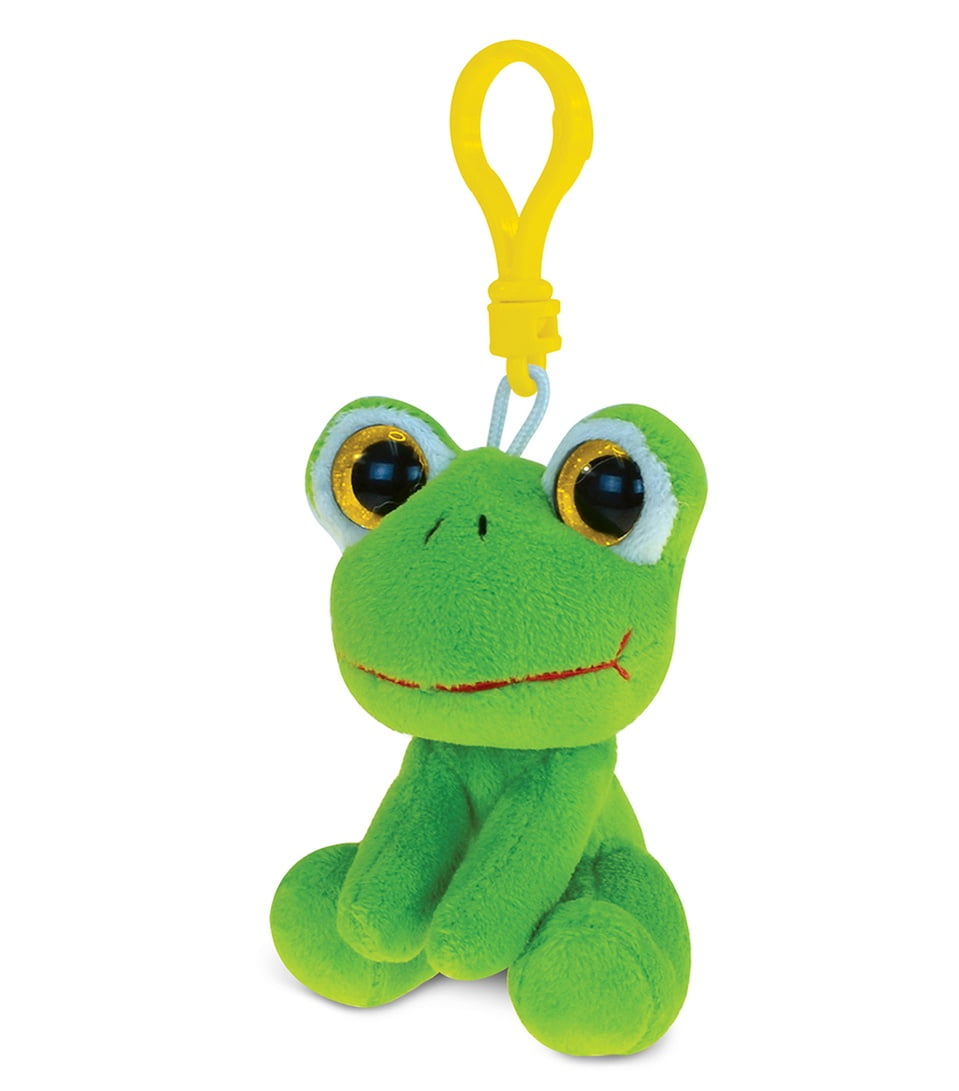 Puzzled Kids & Adults Keyrings & Keychains Plush Frog Keychain, 6” Soft &  Cute Stuffed Animal, Excellent for Party Favors & Giveaways, Backpack  Handbag Purse Metal Ring Mobile Phone Accessory, Green -