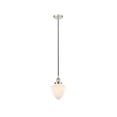 thumbnail image 4 of Innovations Lighting  Bullet - 1 Light 7" Cord Hung Mini Pendant Antique Brass/Matte White, 4 of 5