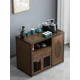 thumbnail image 4 of Mueble de té chino para el hogar, carrito de té con ruedas, mesa de café, juego de té de kung fu, agua hirviendo integrada, 4 of 5