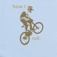 thumbnail image 2 of CafePress - HOW I ROLL Infant Bodysuit - Baby Light Bodysuit, Size Newborn - 24 Months, 2 of 4