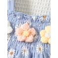thumbnail image 5 of Biezeib 2Pcs Baby Girl Summer Outfits Ruffle Sleeveless Daisy Print Tank Tops + Shorts Set Newborn Clothes, 5 of 6