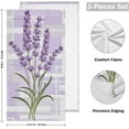thumbnail image 2 of Dreamtimes Lavender Soft Hand Towels 2-Piece Absorbent Bath Towel Decorative Fingertip Towels for Bathroom Gym Spa Hotel Beach Swimming Pool,14.4" x 28.3", 2 of 7