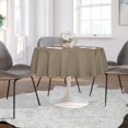 thumbnail image 3 of LAICAIW Round Tablecloth-48 Inch-Water Resistant Spill Proof Washable Polyester Table Cloth Decorative Fabric Table Cover for Dining Table, Buffet Parties and Camping, Taupe, 3 of 7