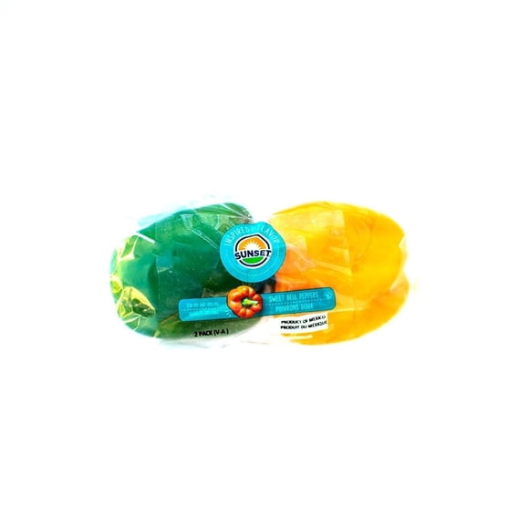 Pimiento Sunset Verde y Amarillo 2 piezas