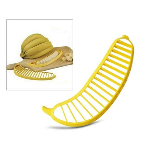 

1 Pack Banana Slicer Chopper Cutter Plastic Banana Salad Make Tool Fruit Salad Sausage Cereal Cutter Plastic Banana