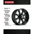 thumbnail image 4 of Raceline 991B-ASSAULT 17" Cast Aluminum Wheel, ASSAULT BLACK 17X9 8X170 +18mm (5.70"B/S), 4 of 4