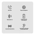 thumbnail image 2 of Audifonos Inalambricos In-ear Auriculare Microfono Bluetooth Color Blanco, 2 of 2