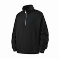 thumbnail image 4 of VgaVtl Long Sleeve Sweatshirts for Men Big and Tall Fall Winter Half Zipper Pullover Casual Mock Neck Golf Shirts for Men, 4 of 9
