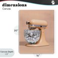 thumbnail image 4 of Stupell Industries Art Deco Disco Kitchen Mixer over Orange Canvas Art, 16 x 20, by LISH Creative, 4 of 8