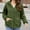 Green, variant on Olyvenn Women's Hooded Sherpa Jacket Full Zip Soft Fleece Winter Coats Long Sleeve Fuzzy Casual Outerwear with Pockets Green L