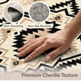 thumbnail image 6 of ODIKA 4'x6' Washable Area Rug Boho Southwestern Stepped Farmhouse Border Classroom Geometric Flowing Dynamic for Bedroom, Reading Nook, Pet Friendly & Non-Shedding, 6 of 7
