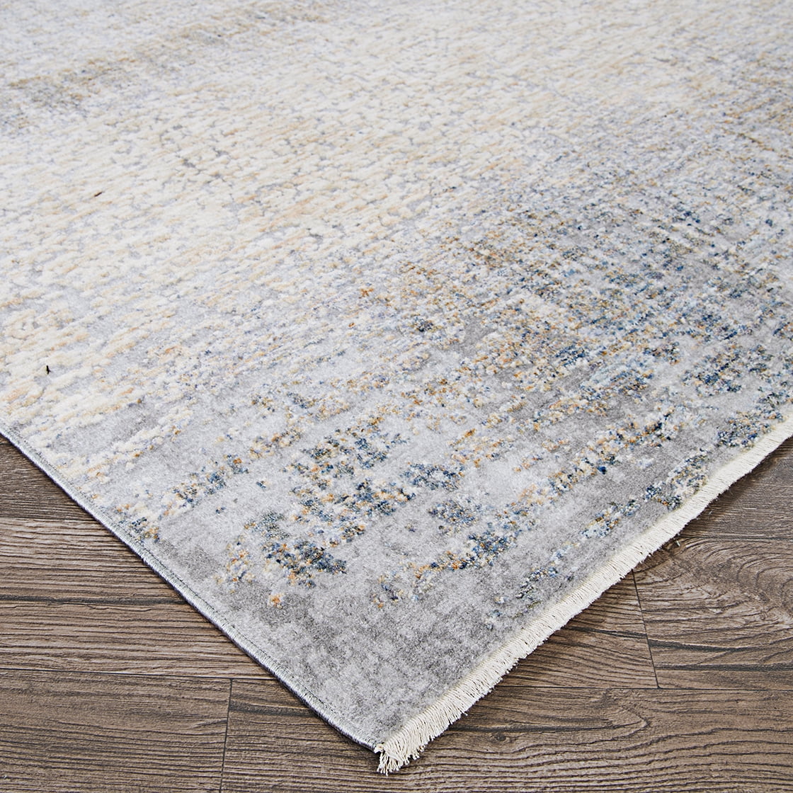 Couristan Couture Aquarelle Area Rug, 2'2" x 8'11" Runner, Pewter-Mode Beige
