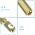 thumbnail image 3 of IDEANATEGRATE Conector De Terminal Para Audio De Auto En Cobre Dorado Con Resistencia Y Rendimiento Duradero, 3 of 7