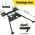 thumbnail image 5 of IHOMEPARK Ladder Stabilizer for Roof Gutter Standoff , Adjustable Extension Ladder leveler, Steel, Black, 5 of 7