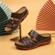 thumbnail image 4 of Nuevas sandalias de tacón de cuña para mujer, pantuflas cruzadas huecas cosidas, zapatos de masaje para mujer Wmkox8yii ytu5861, 4 of 6