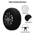 thumbnail image 2 of Rateoe Vintage American Flag Pattern Tire Cover Wheel Protectors Weatherproof Wheel Covers Universal Fit for Trailer Rv SUV Truck Camper Travel Trailers Accessories-16 inch, 2 of 6