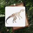 thumbnail image 4 of Plantilla de estarcido de dinosaurio para pared, 11,8 x 11,8 pulgadas, reutilizable, de plástico, para arte con animales., 4 of 9