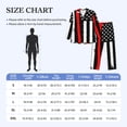 thumbnail image 4 of Fotbe Firefighters USA Flag Pattern Long Sleeve Pajama Set for Men,Sleepwear Set,2-piece Loungewear Set,Soft PJs Comfy Nightwear with Pockets-Large, 4 of 7