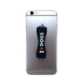 thumbnail image 2 of LoveHandle Universal Phone Grip for Most Smartphones, Mini Tablets and Cases, I Heart (Love) Dogs Design Elastic Strap with Black Base, 2 of 9