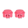 thumbnail image 3 of Interruptor de botón pulsador momentáneo de 30 mm para juegos de arcade, color rosa, 10 piezas, 3 of 5