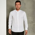 thumbnail image 3 of Kustom Kit Mens Mandarin Collar Fitted Long Sleeve Corporate Shirt, 3 of 4