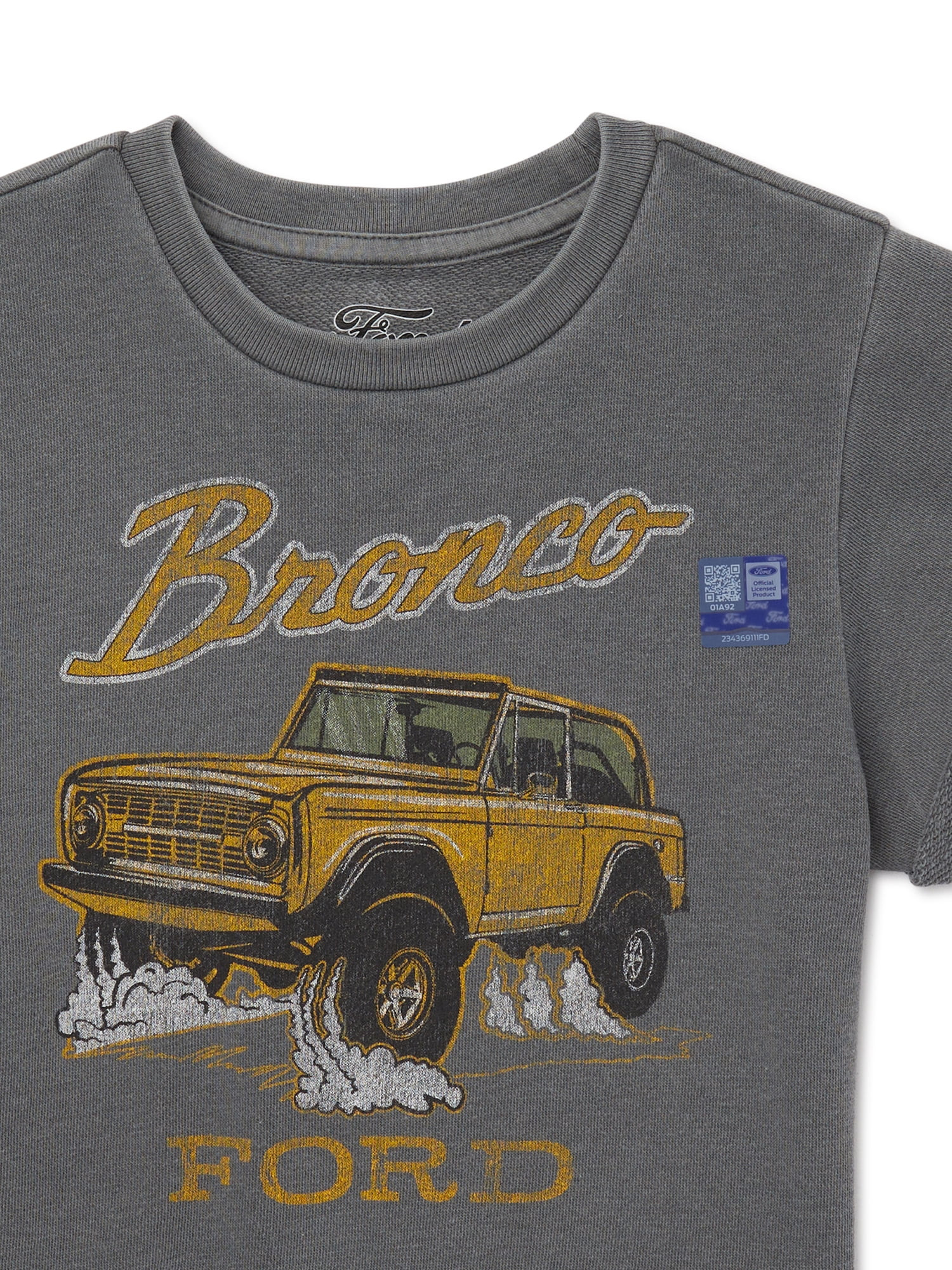Toddler Boys Ford Bronco Graphic T-Shirt with Short Sleeves, Sizes 12M-5T