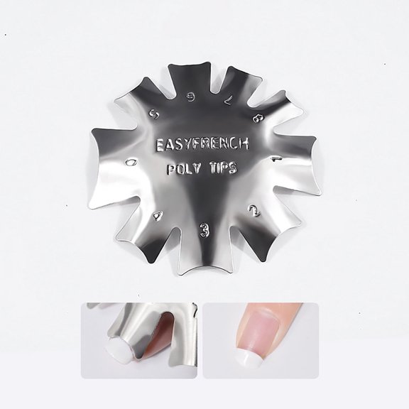 Nail Mold Plate B - V‑Shaped Triangle Nail Cutter for French Manicure, Nail Tools Easter Mother'S Day Nail