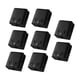 thumbnail image 5 of 8 piezas de abrazadera de vidrio cuadrada ajustable para pasamanos de escalera interior negro, 5 of 9