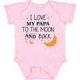 thumbnail image 3 of Inktastic I Love My Papa to the Moon and Back Boys or Girls Baby Bodysuit, 3 of 5