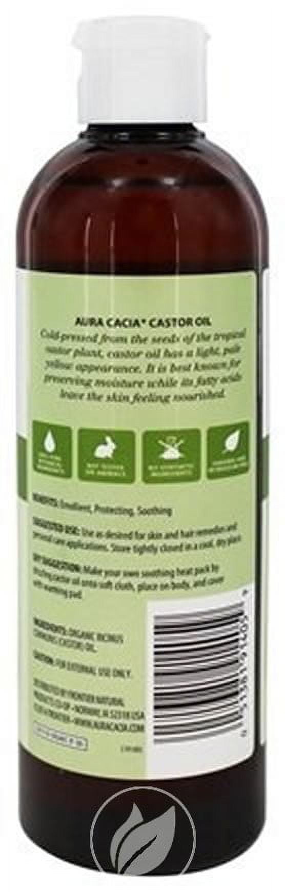 Aura Cacia #Cert Org Castor Oil 16oz