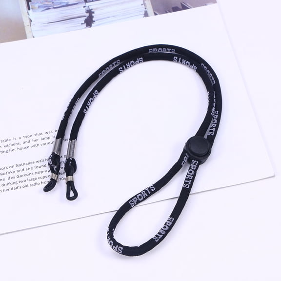 FOMIYES Black Eyeglass Chain Strap Holder Cord with Elegant Design to Secure Glasses and Prevent Falling