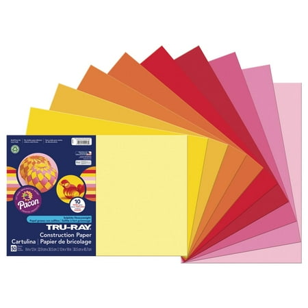 UPC: 0084001029482 | Tru-Ray PAC102948 Construction Paper 1 Pack Warm Assorted