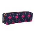 thumbnail image 1 of Disketp Cute Flamingo Estuche de Lápices de Cuero con Cierre, Estuche Compacto para Papelería, Bolígrafos y Accesorios Pequeños, 1 of 7