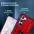 thumbnail image 2 of S23+ Case: for Samsung Galaxy S23 Plus Case for S23 Plus,Heavy Duty Drop Protection,Military Protective Tough Durable Phone Cover,S23 Plus Case Red, 2 of 11
