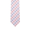 thumbnail image 5 of Jacob Alexander Men's Woven Square Deco Pattern Regular Neck Tie - Light Red Blue, 5 of 7