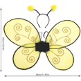 thumbnail image 4 of Halloween Bumble Bee Costume Bee Wings and Headband Set Costumes Accessories for Kids, 4 of 5