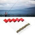 thumbnail image 2 of Opolski 20Pcs Clear Waggler Fishing Floats Floating Tubes Stem Kits Tackle Accessories, 2 of 8