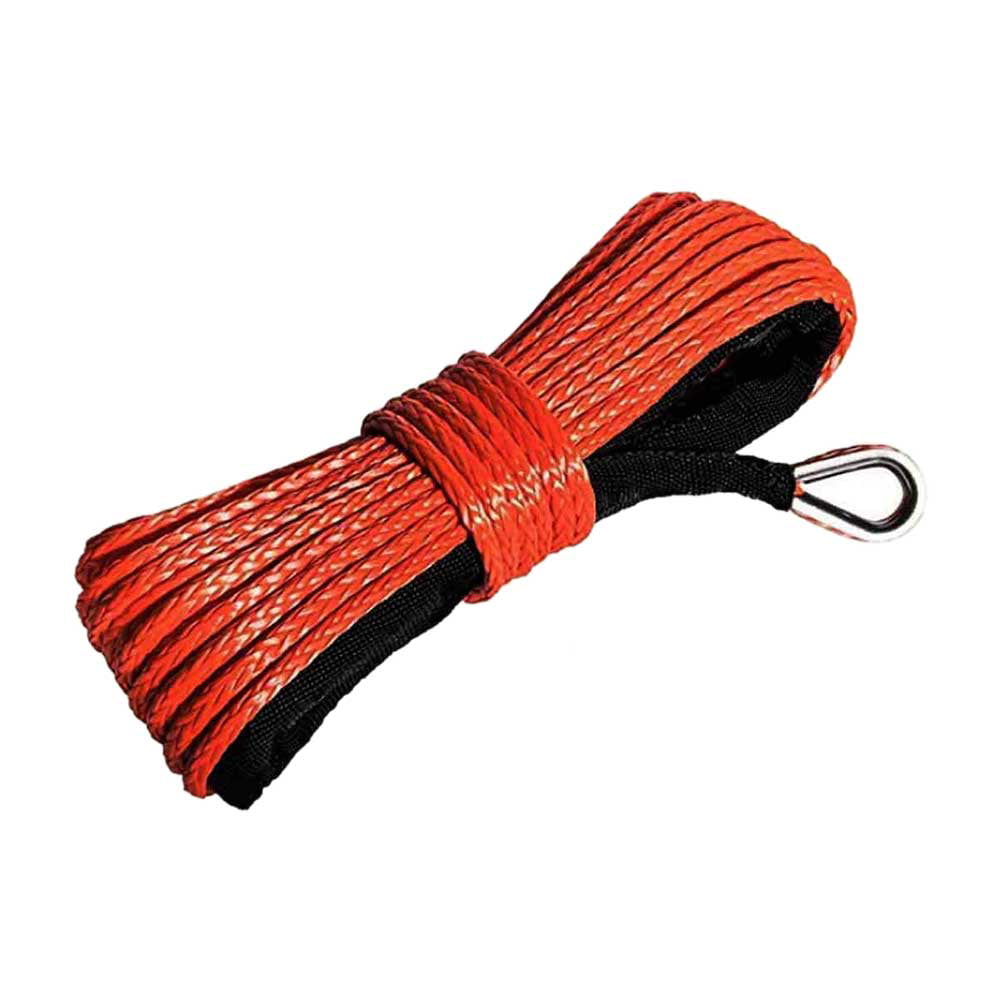 1/4"X50' 3/16"X50' Synthetic Winch Line Cable Rope with Sheath SUV AT 
