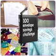 thumbnail image 5 of Gogcaro 100 Envelopes Money Saving Challenge Binder, A5 Budget Binder with Cash Envelopes, Savings Challenges Book to Save $5,050, Budget Planner for Budgeting Planner Saving Money, Black, 5 of 7