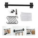 thumbnail image 5 of Soporte de pared para tapas, utensilios de cocina, colgador de sartenes, estante para utensilios con ganchos 6 ganchos 40cm, 5 of 9