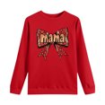 thumbnail image 4 of Xuyuer Women's Printed Long Sleeve Round Neck Casual Hoodless Sweatshirt, Comfortable Pullover Top for Mother's Day Gifts, Family Events and Relaxed Everyday Wear, 4 of 6