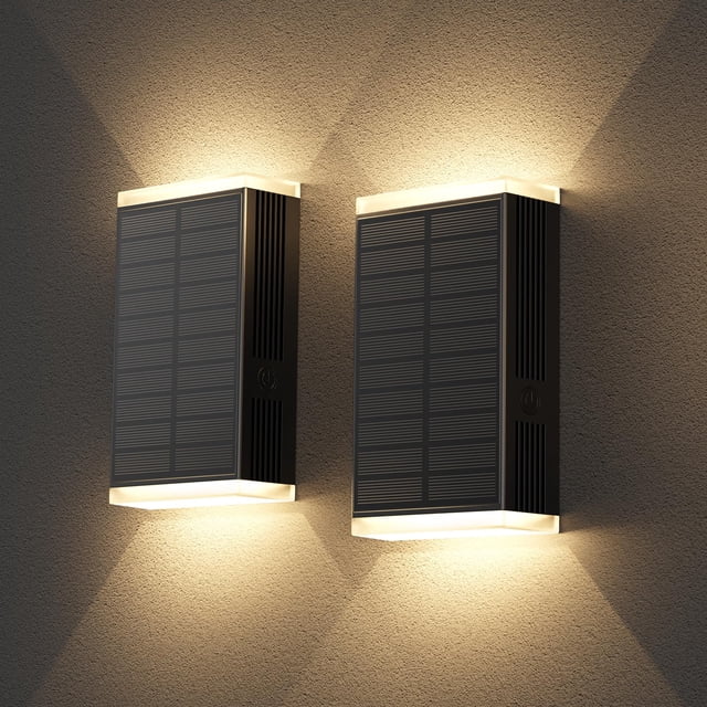Lámpara solar de pared UGDLUCK, 16 x 4 x 10 cm, IP67, impermeable, 3 modos