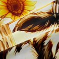 thumbnail image 4 of Manfei Cute Farm Cow Shower Curtain 72Wx72L,Autumn Pumpkin Sunflowers Bathroom Curtain,Cream Orange, 4 of 6