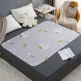 thumbnail image 1 of Large Waterproof Bed Pad for Incontinence Protection, Washable Multi-Layer Nursing Mat with Absorbent, Slip-Resistant Design for Elderly Care, Children, and Pets, 59 x 39.37 Inches, 1 of 6
