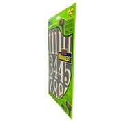 Hy-Ko 3-Inch Bold Gold & Black Self-Adhesive Vinyl Number Kit, 26 Pieces