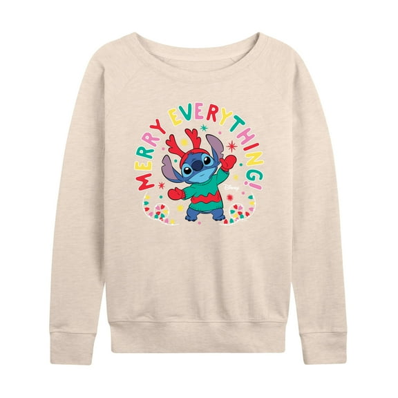Lilo & Stitch - Merry Everything - Women's Lightweight French Terry Long Sleeve Shirt