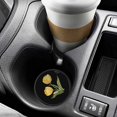 thumbnail image 6 of Yellow Tulips Car Coasters for Drinks with A Finger Notch for Easy Removal Cup Holder Coaster Cup Mat Car Interior Accessories 2PCS, 6 of 8