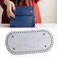 thumbnail image 4 of Bolsas de ganchillo tejidas largas ovaladas almohadilla inferior 9,8x4,7 pulgadas DIY 60 agujeros y artesanía Plata Yuyangstore Parte inferior de la caja de ganchillo, 4 of 7