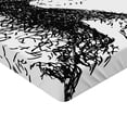 thumbnail image 2 of Ambesonne Abstract Fitted Sheet, Baseball Player, Queen Size, Charcoal Grey White, 2 of 3