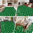 thumbnail image 5 of Clover, Area Rug 6x9 FT, Non Slip Living Room Throw Carpet, St. Patrick's Day Green Shamrock Washable Soft Large Floor Carpet Non-Shedding Rug for Bedroom Dining Room Play Room, 5 of 9